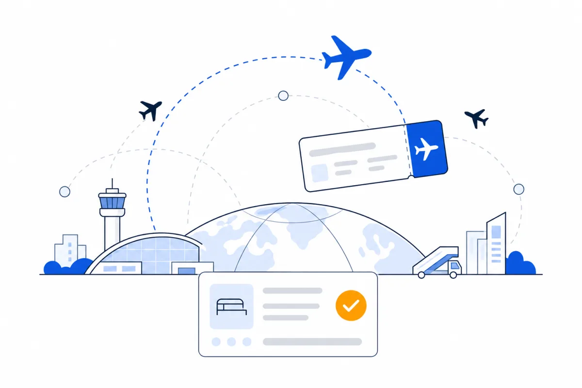 Aviation & travel, abstract illustration