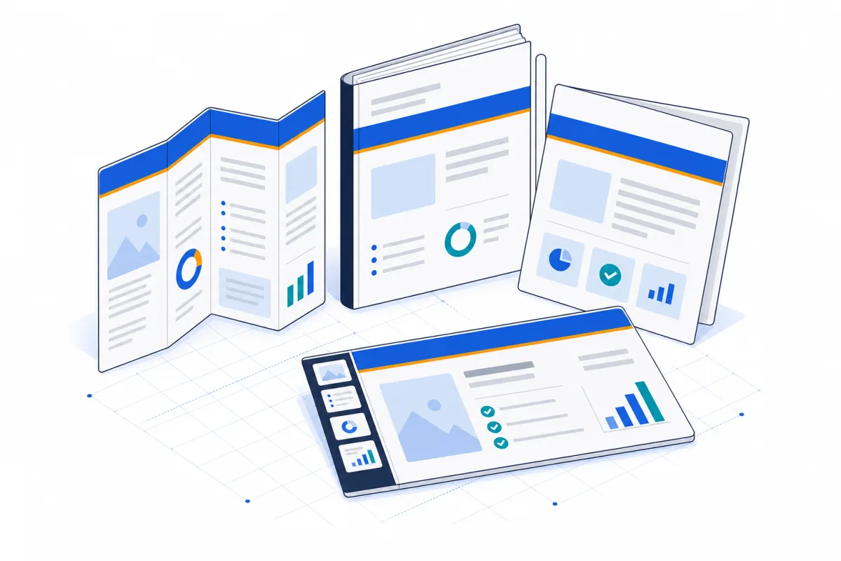 Graphic & document design, abstract technical illustration