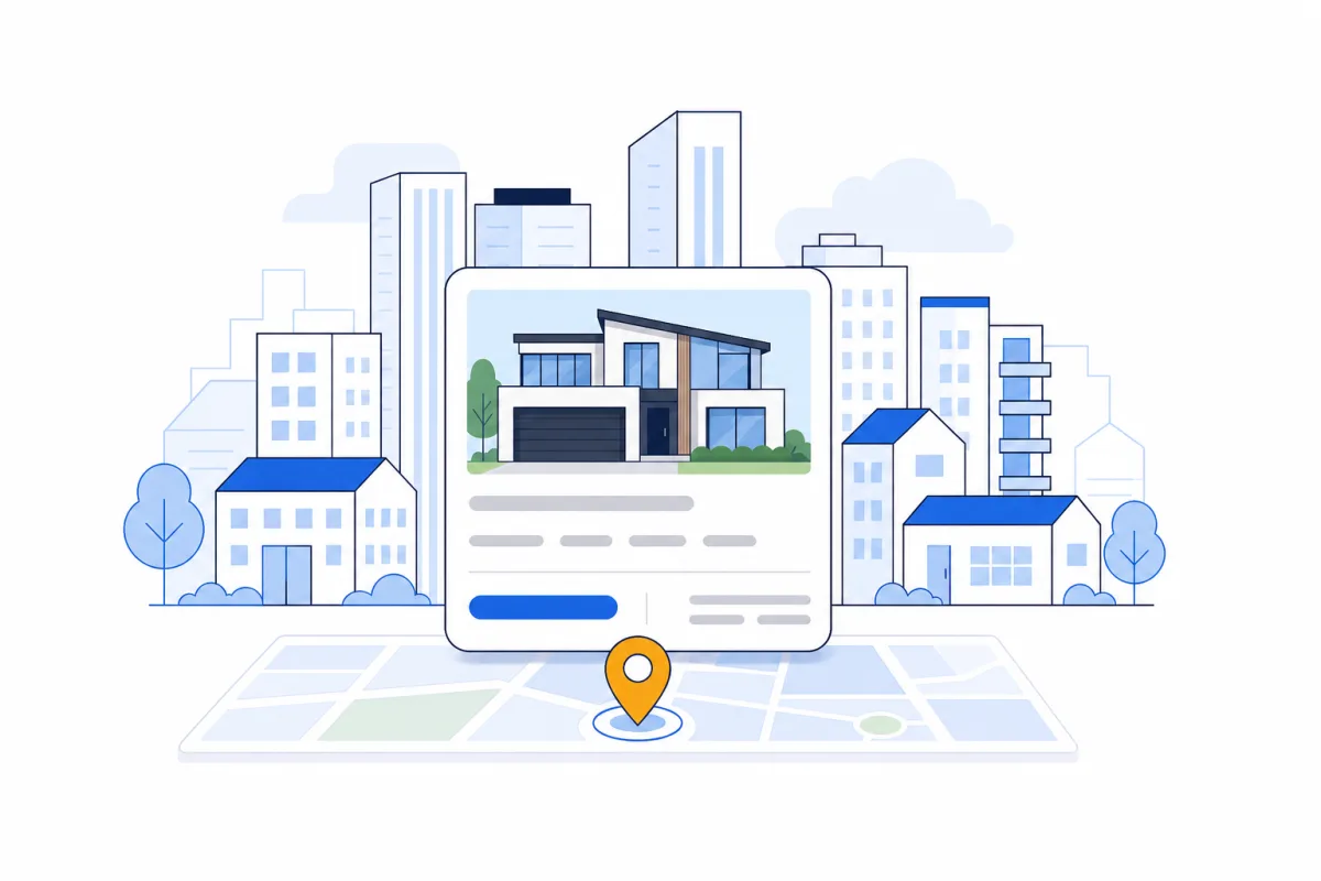 Real estate, abstract illustration